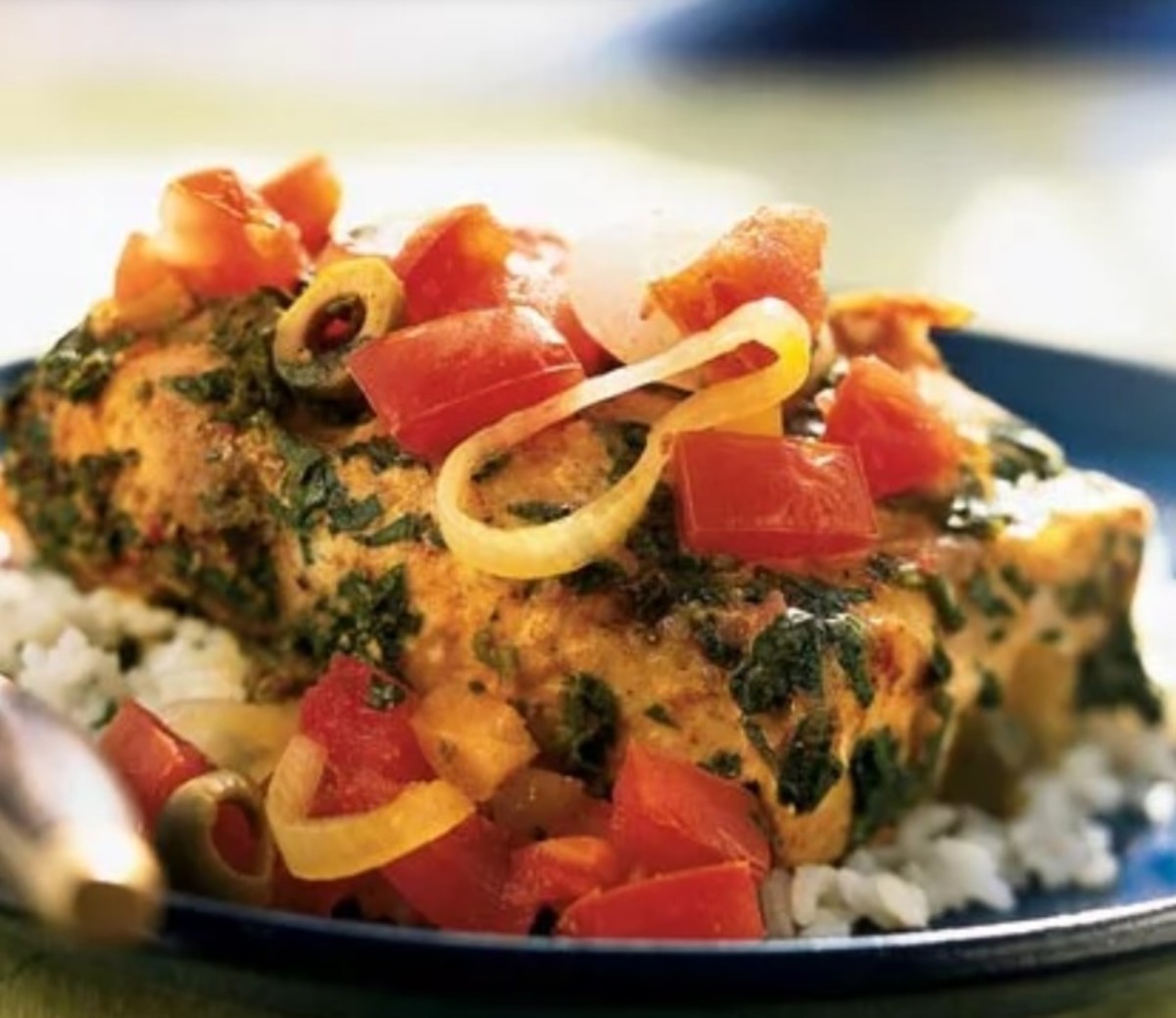 Fish tagine with preserved lemon and tomatoes