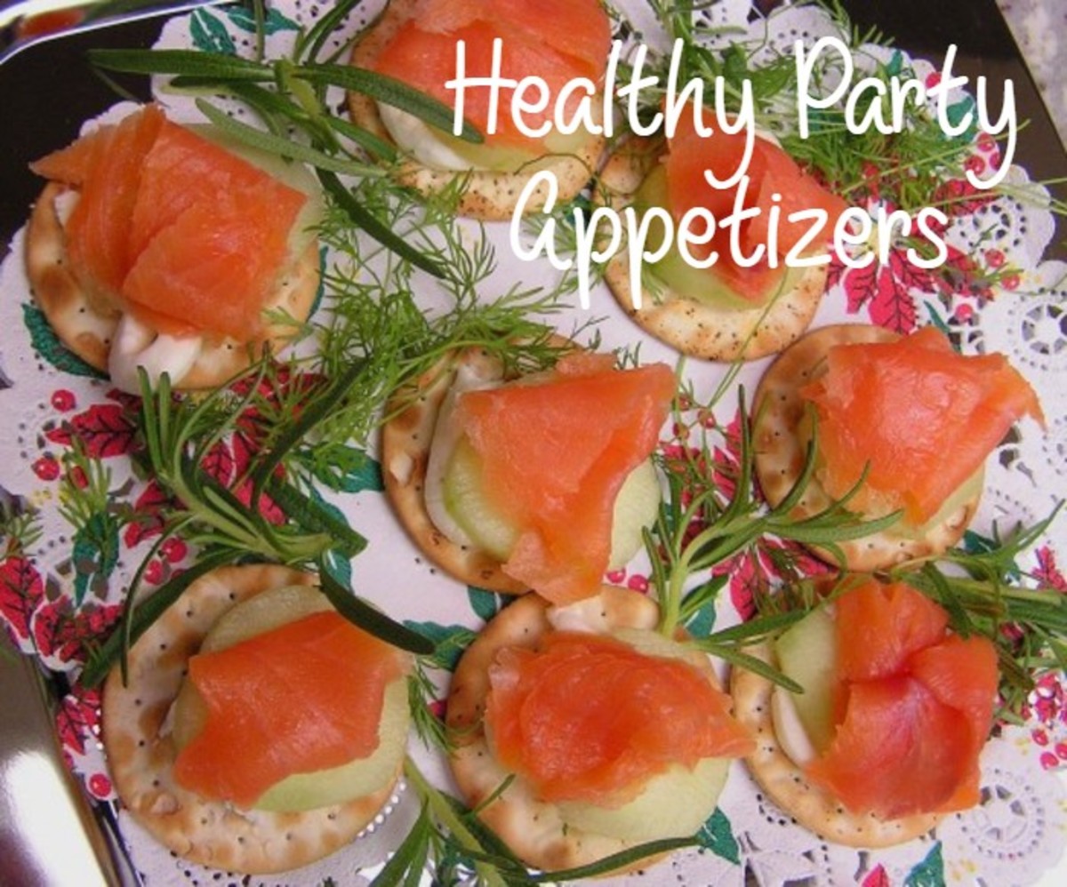 Smoked salmon canapes are both simple and healthy