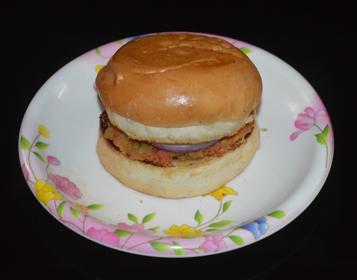 Pav bhaji burger