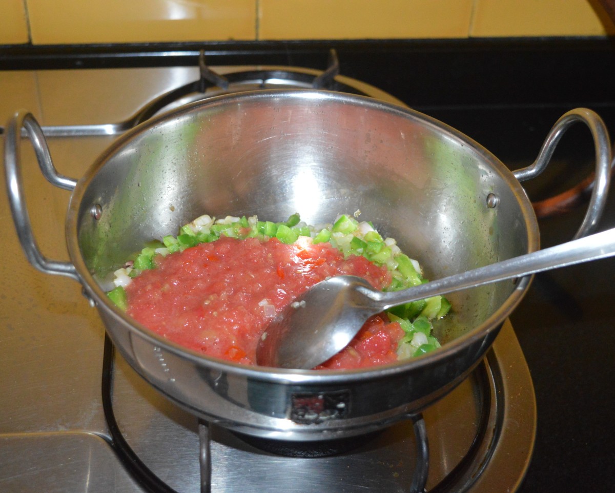 Add chopped or minced tomatoes. 