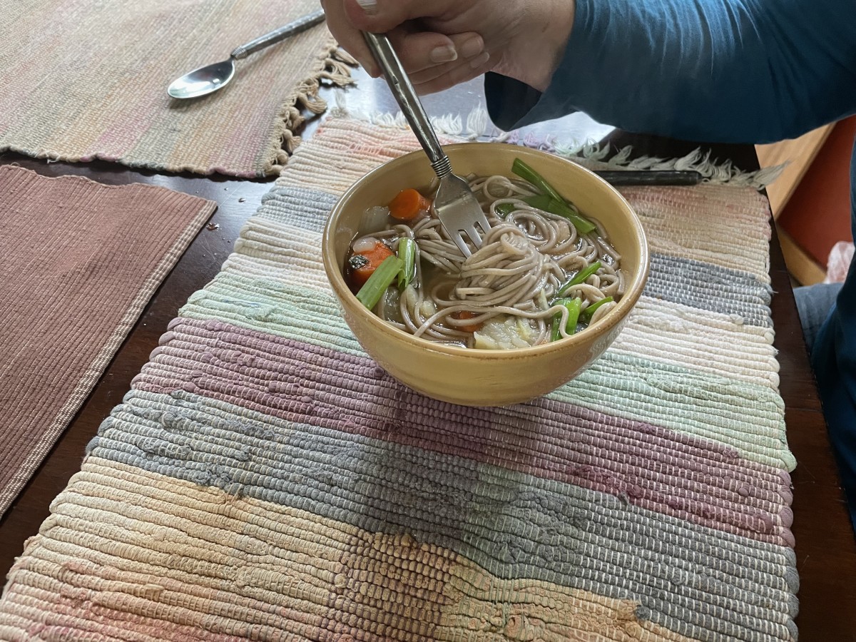 Japanese-inspired chicken noodle soup