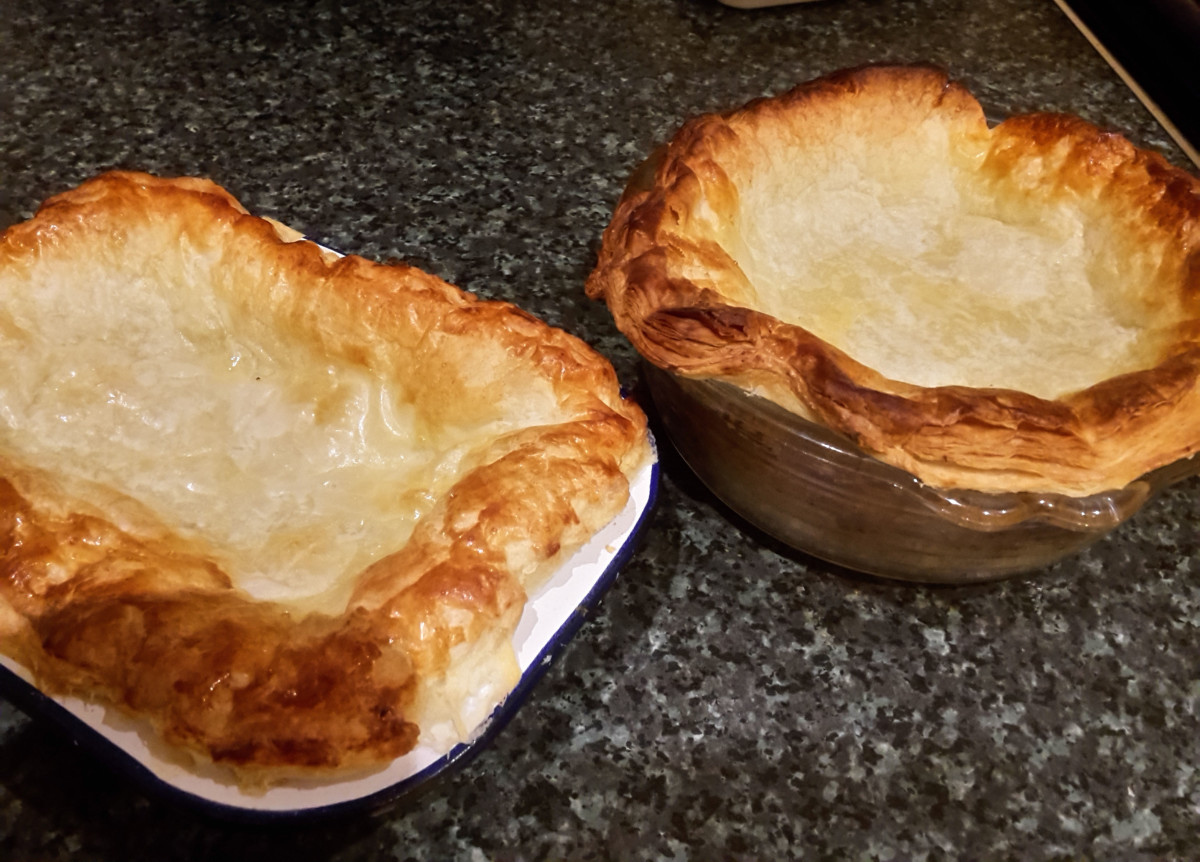 The finished pies