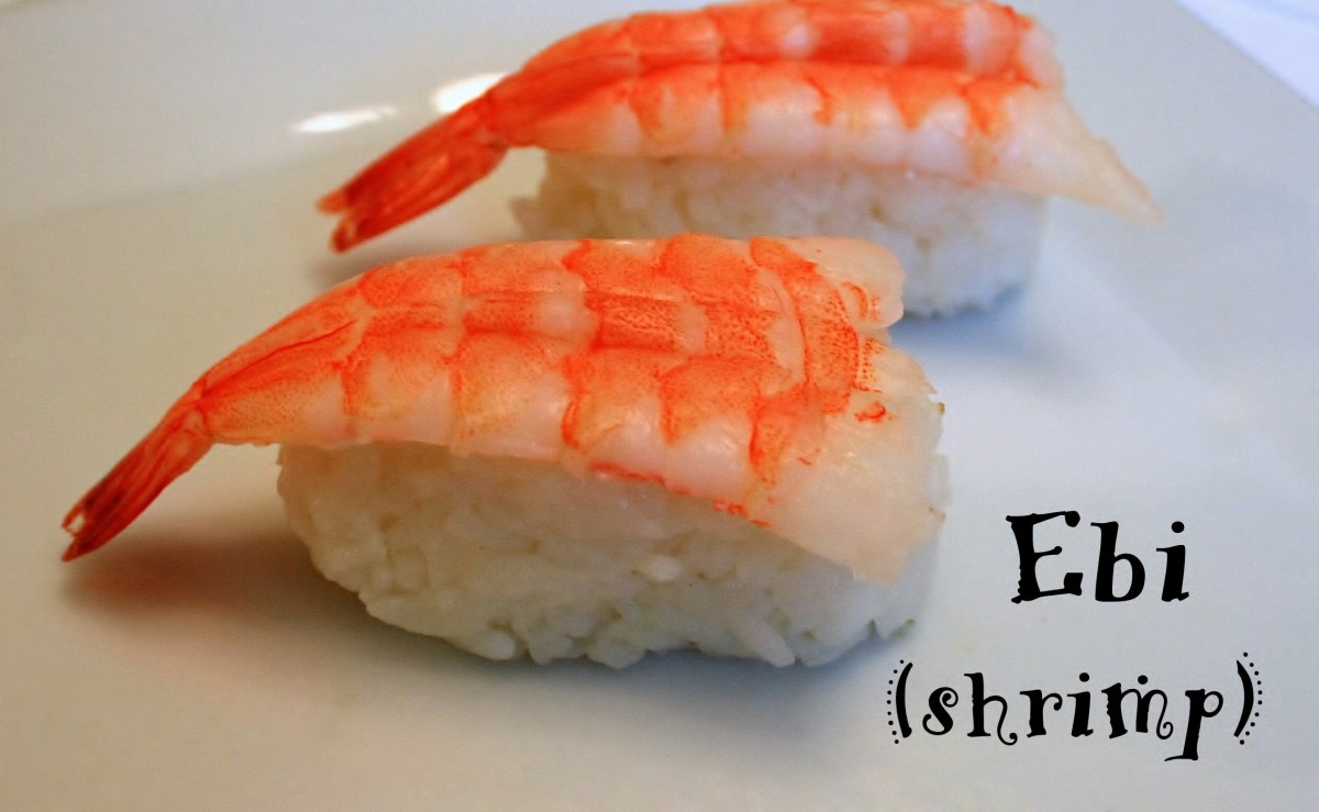 Ebi (shrimp) nigiri
