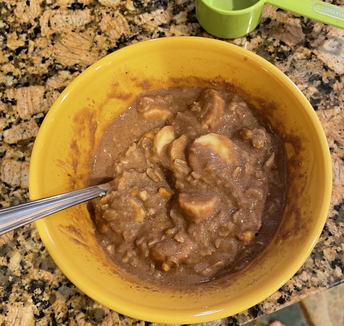 This yummy breakfast combines chocolate, peanut butter, banana, oatmeal, and Malt-O-Meal
